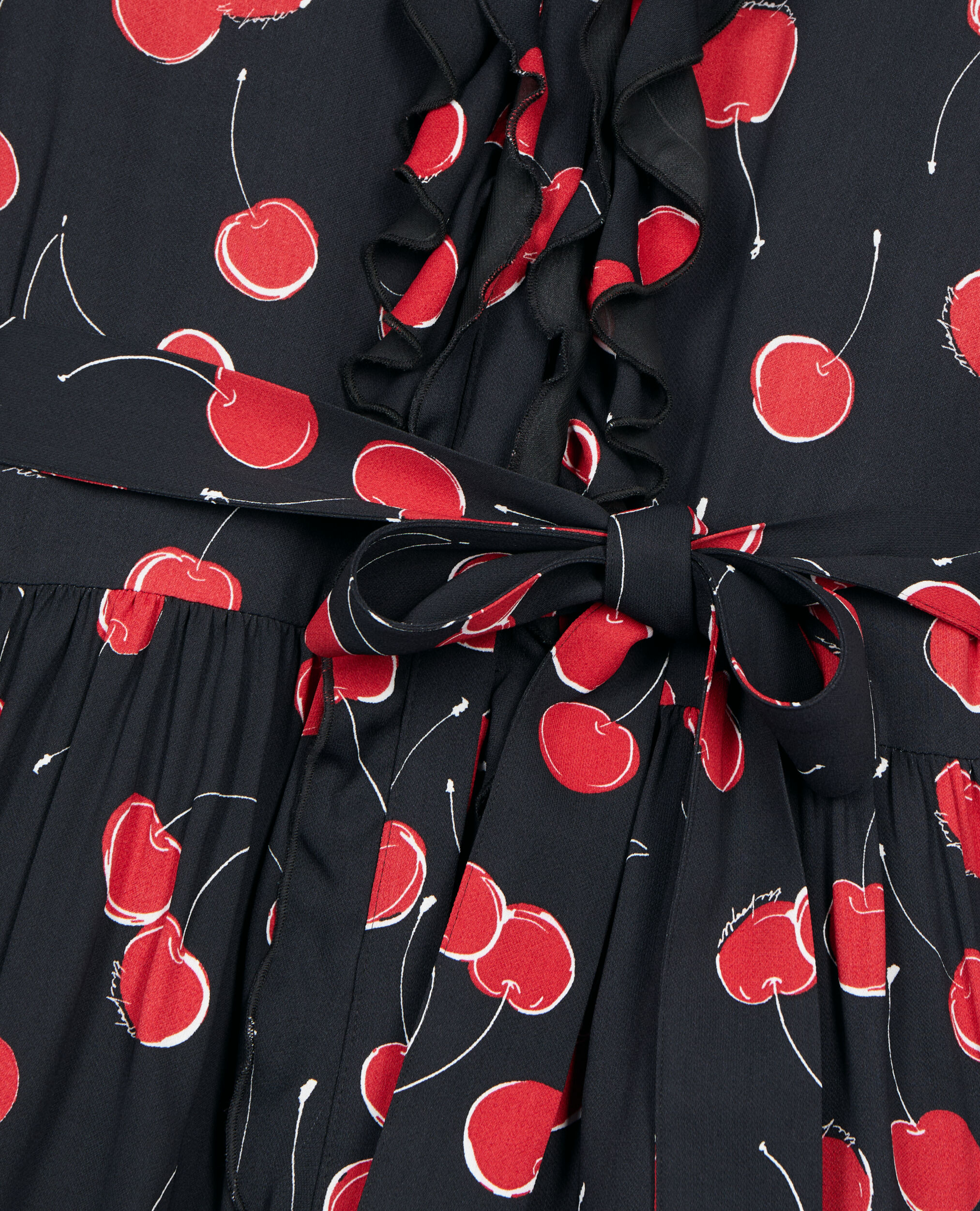 Cherry print shirt dress 2025