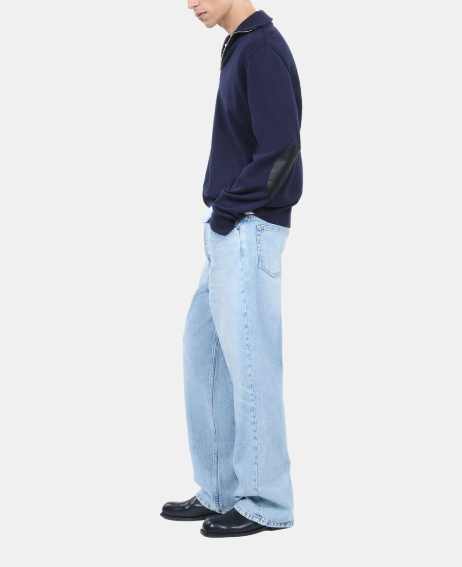 The Kooples H NAVY navy blue wool sweater