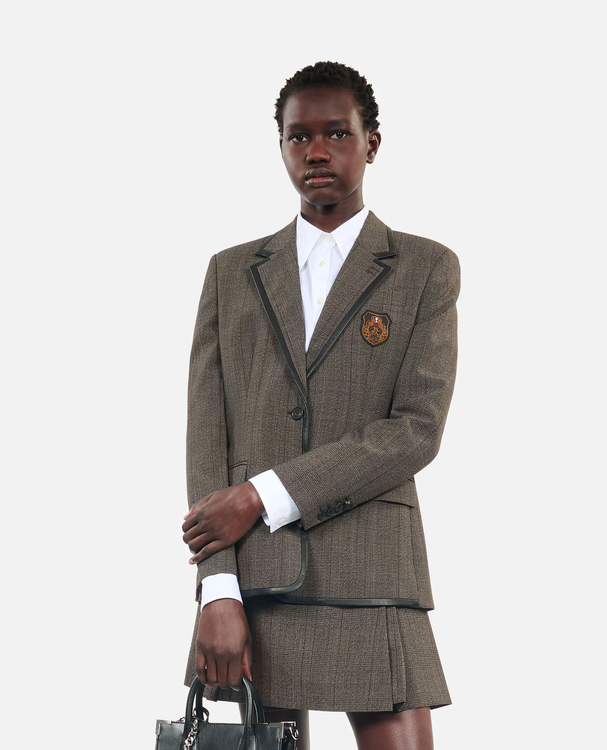 Veste Prince de Galles marron