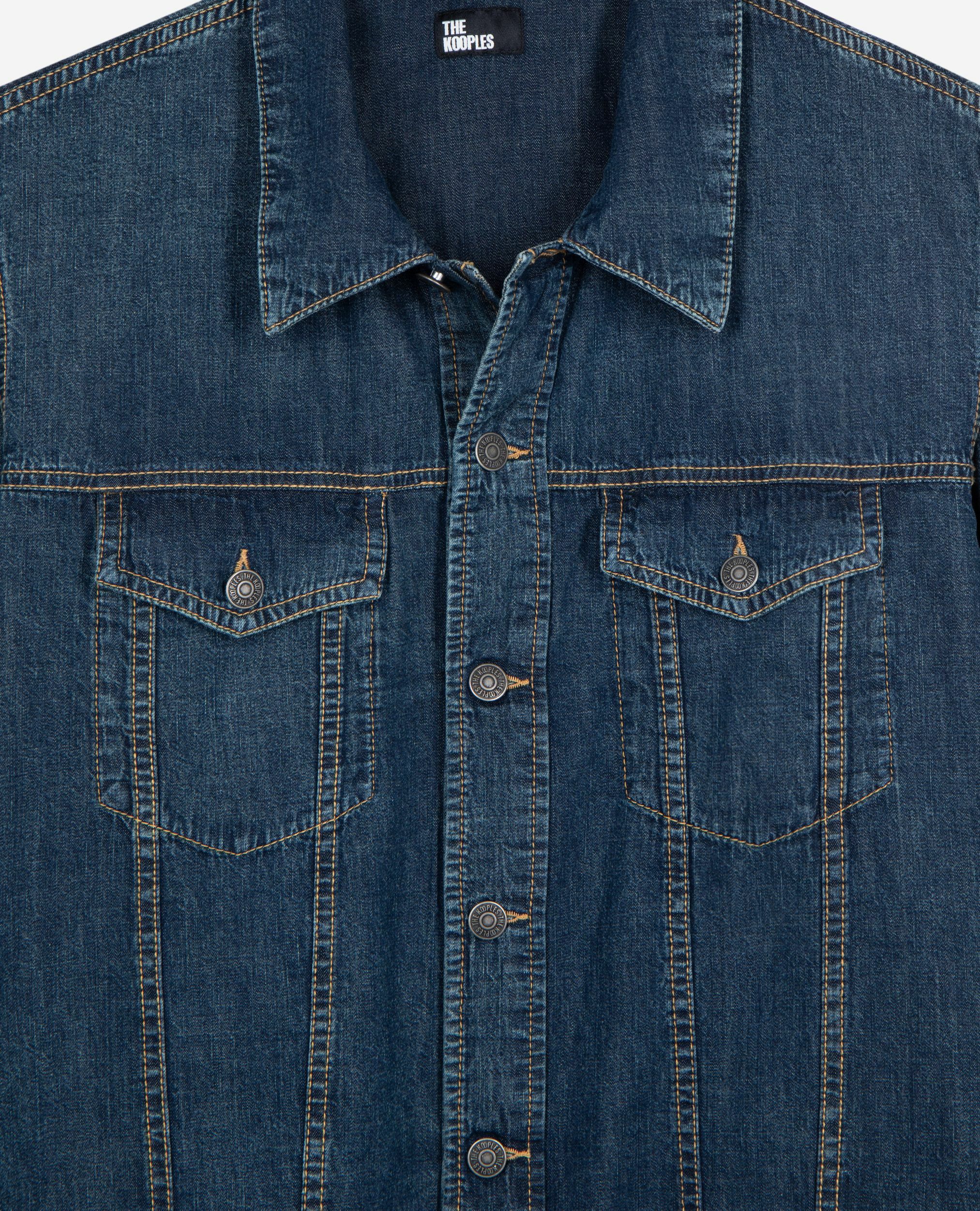 Long-sleeved denim shirt, MEDIUM BLUE, hi-res image number null