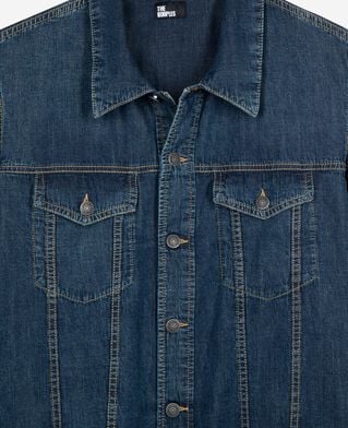 The Kooples MEN MEDIUM BLUE long-sleeved denim shirt