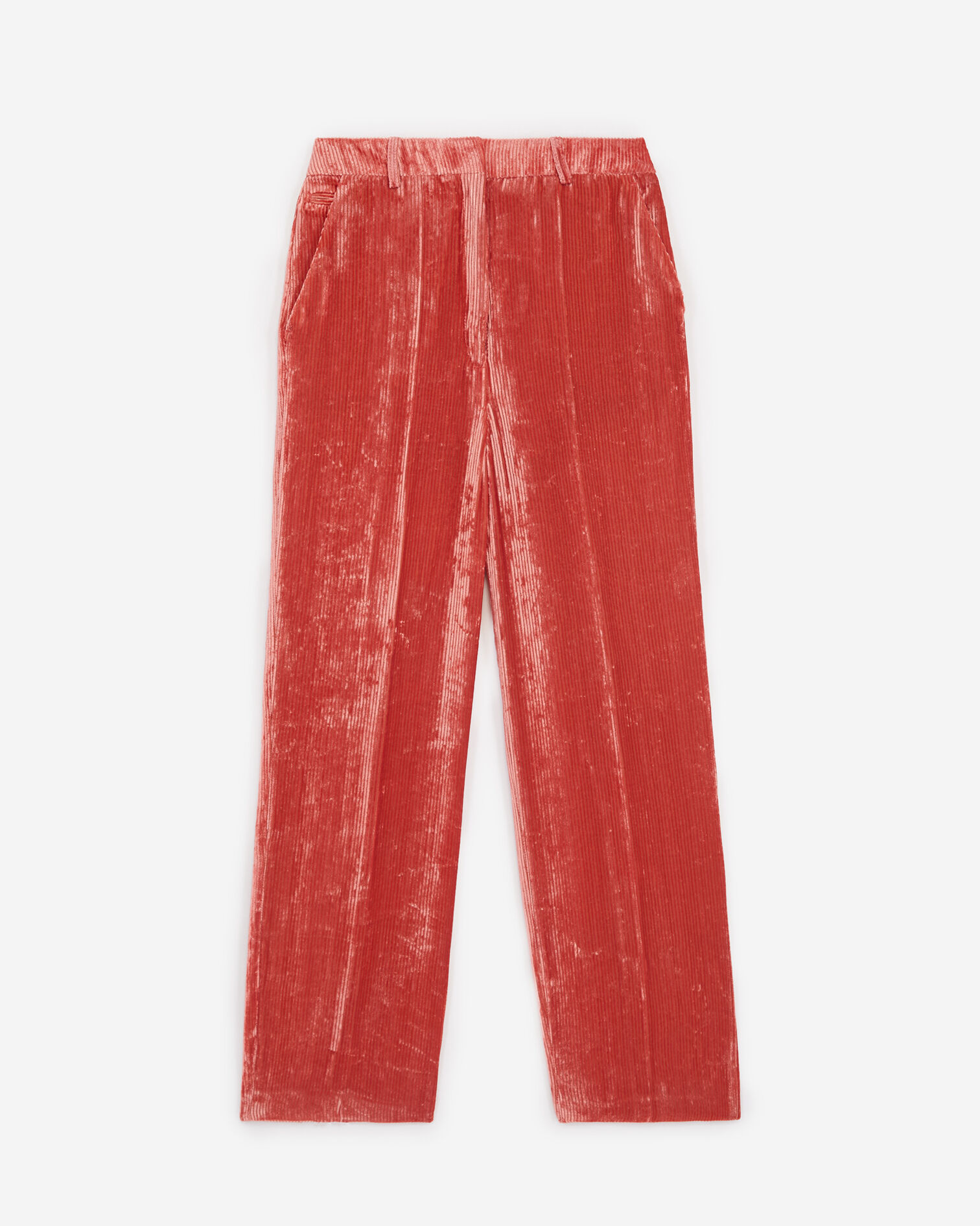 Orange corduroy trousers, ORANGE, hi-res image number null