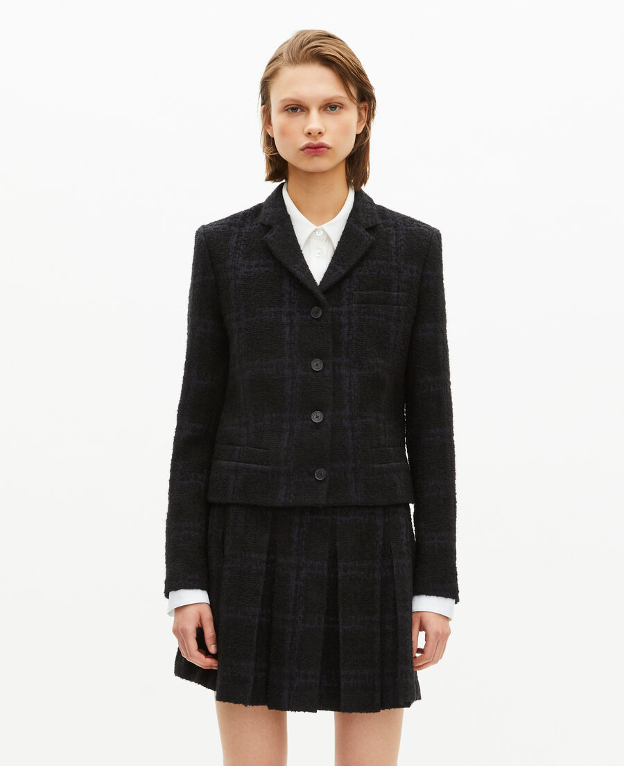 The Kooples WOMEN NAVY short navy suit jacket