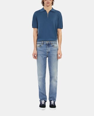 The Kooples HOMME BLUE DENIM jean bleu clair droit