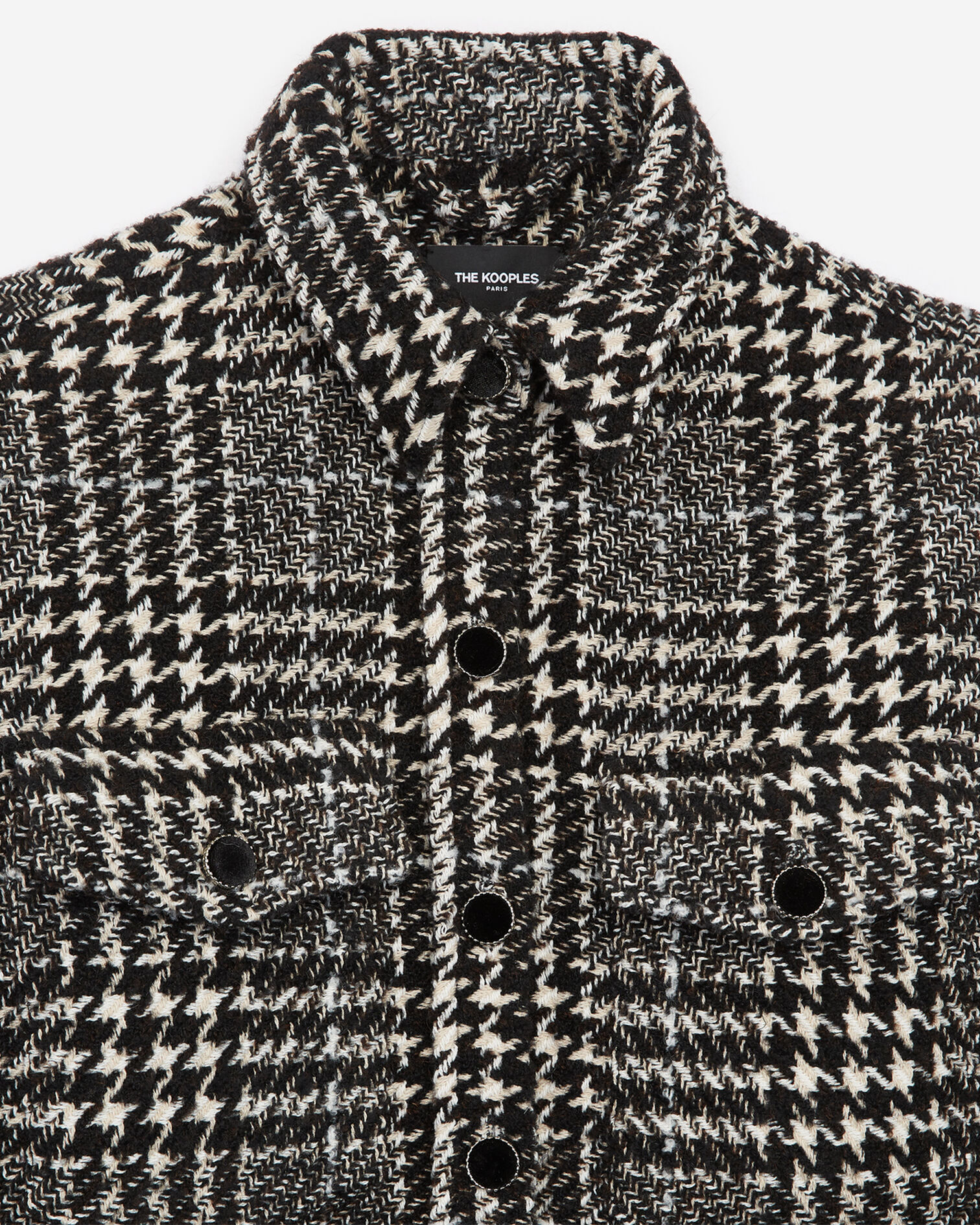 Chemise oversize femme à carreaux, ECRU BLACK, hi-res image number null