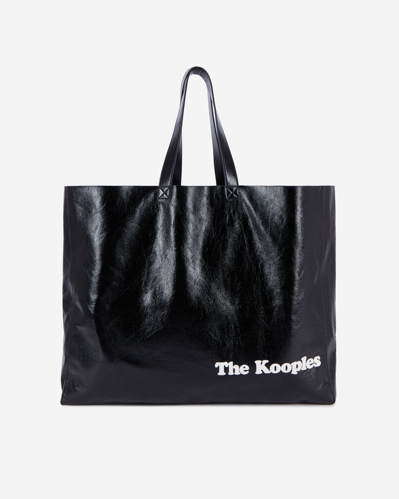 The Kooples FEMME null sac cabas effet cuir noir