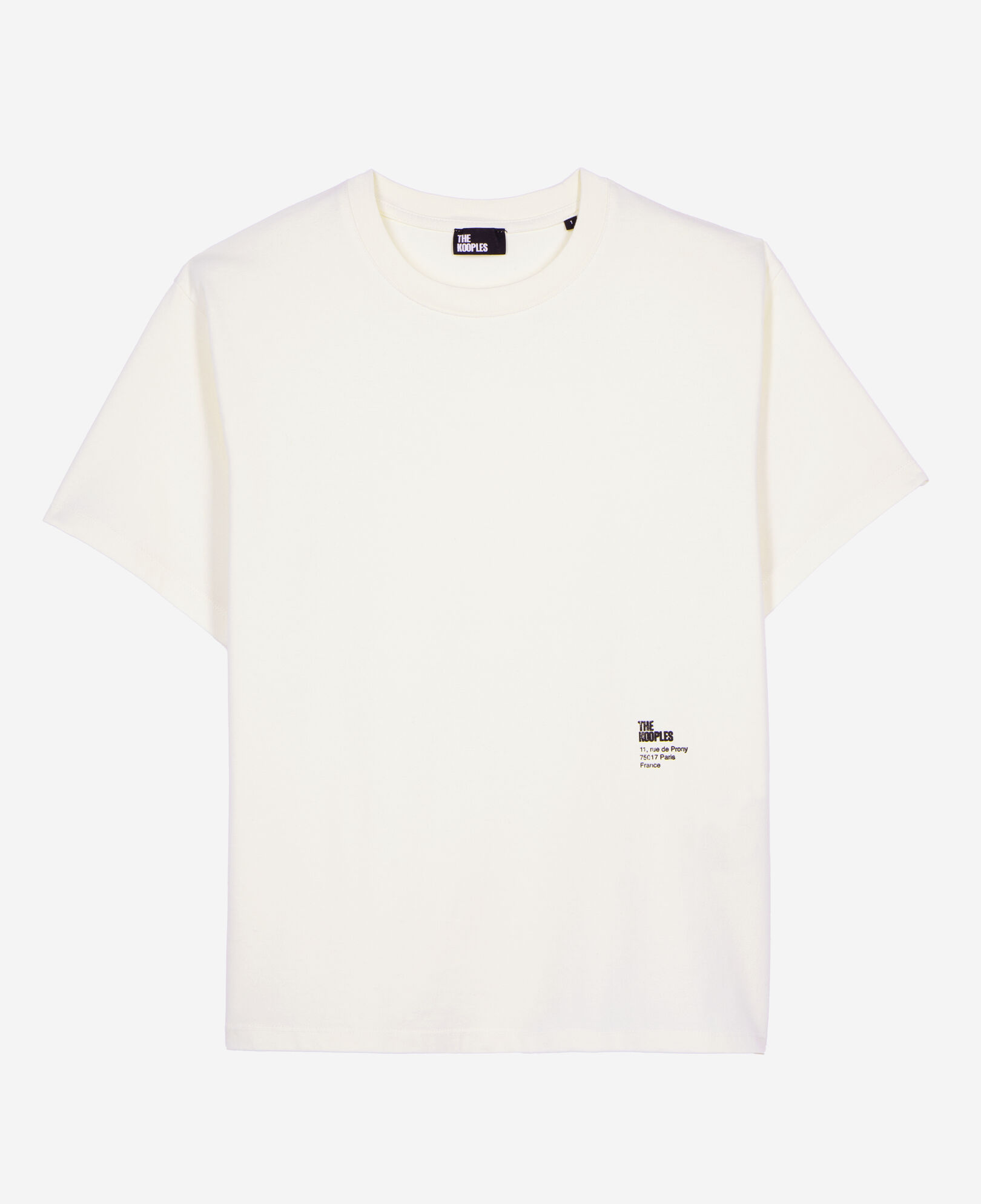 The Kooples WOMEN ECRU ecru screen print t-shirt