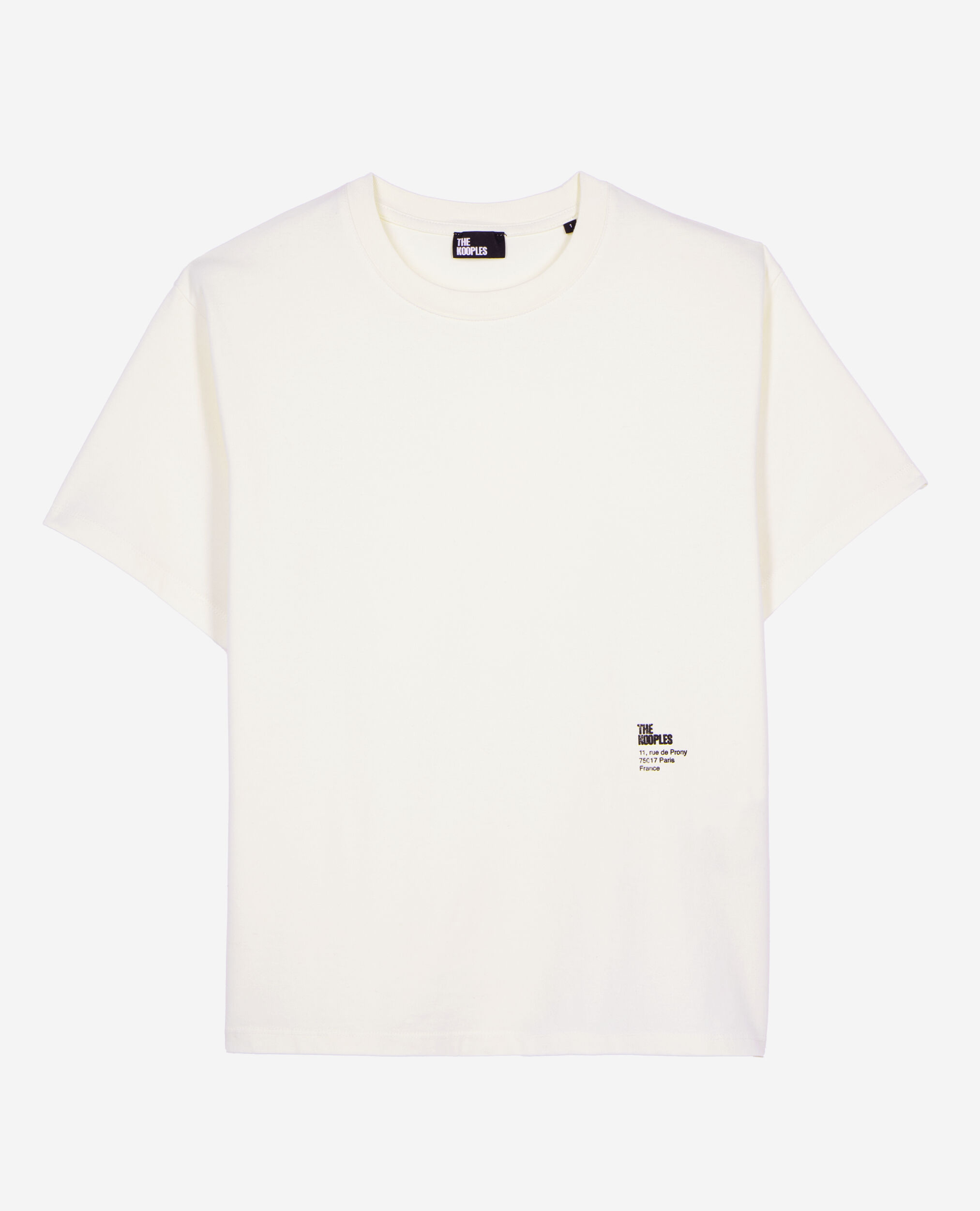 Ecru screen print T-shirt, ECRU, hi-res image number null