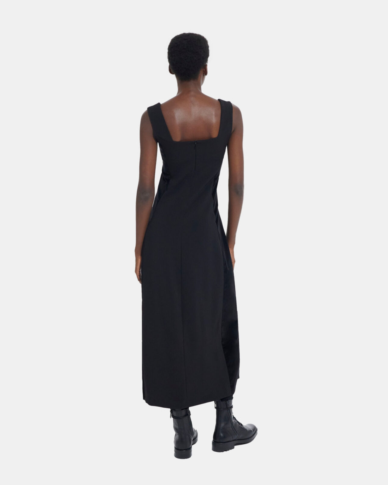 The Kooples FEMME BLACK robe longue noire