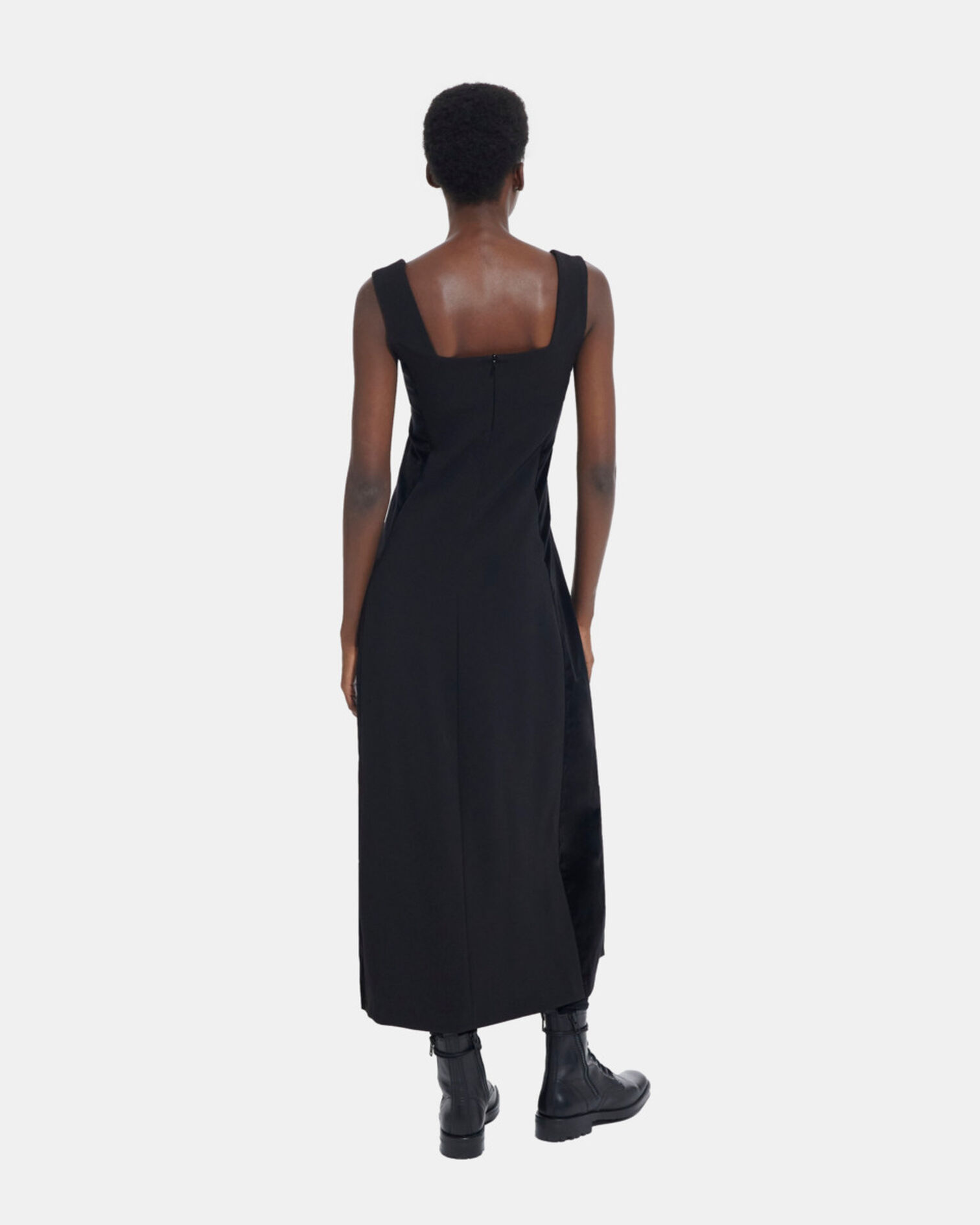 Robe longue noire, BLACK, hi-res image number null