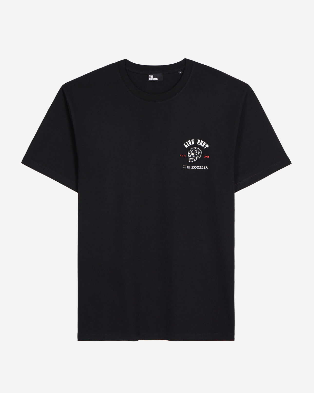 The Kooples MEN BLACK black live fast t-shirt