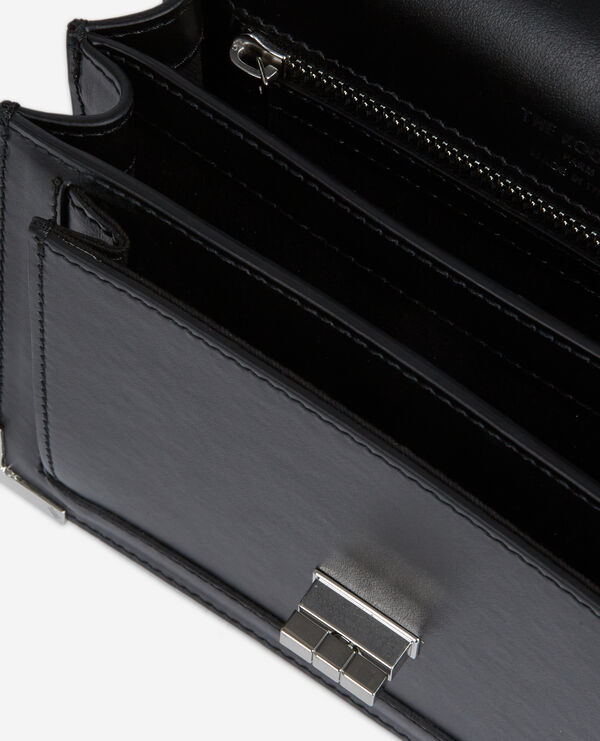 The Kooples FEMME BLACK BRUT sac emily small en cuir noir
