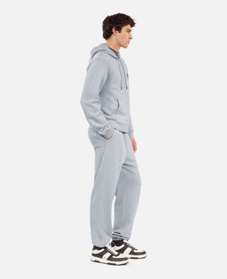 The Kooples MEN GREY MELANGE grey blazon tracksuit trousers