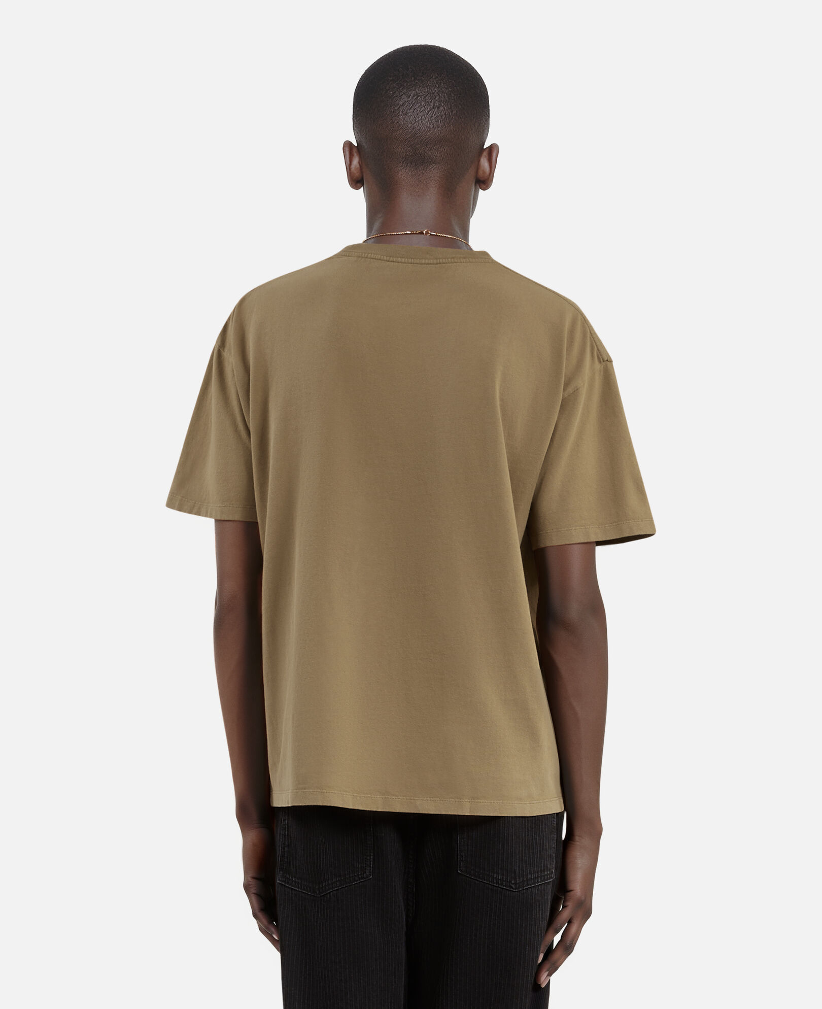 The Kooples HOMME LIGHT BROWN t-shirt à sérigraphie marron