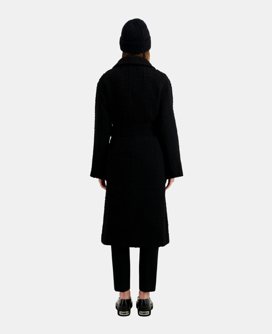 long black tweed coat