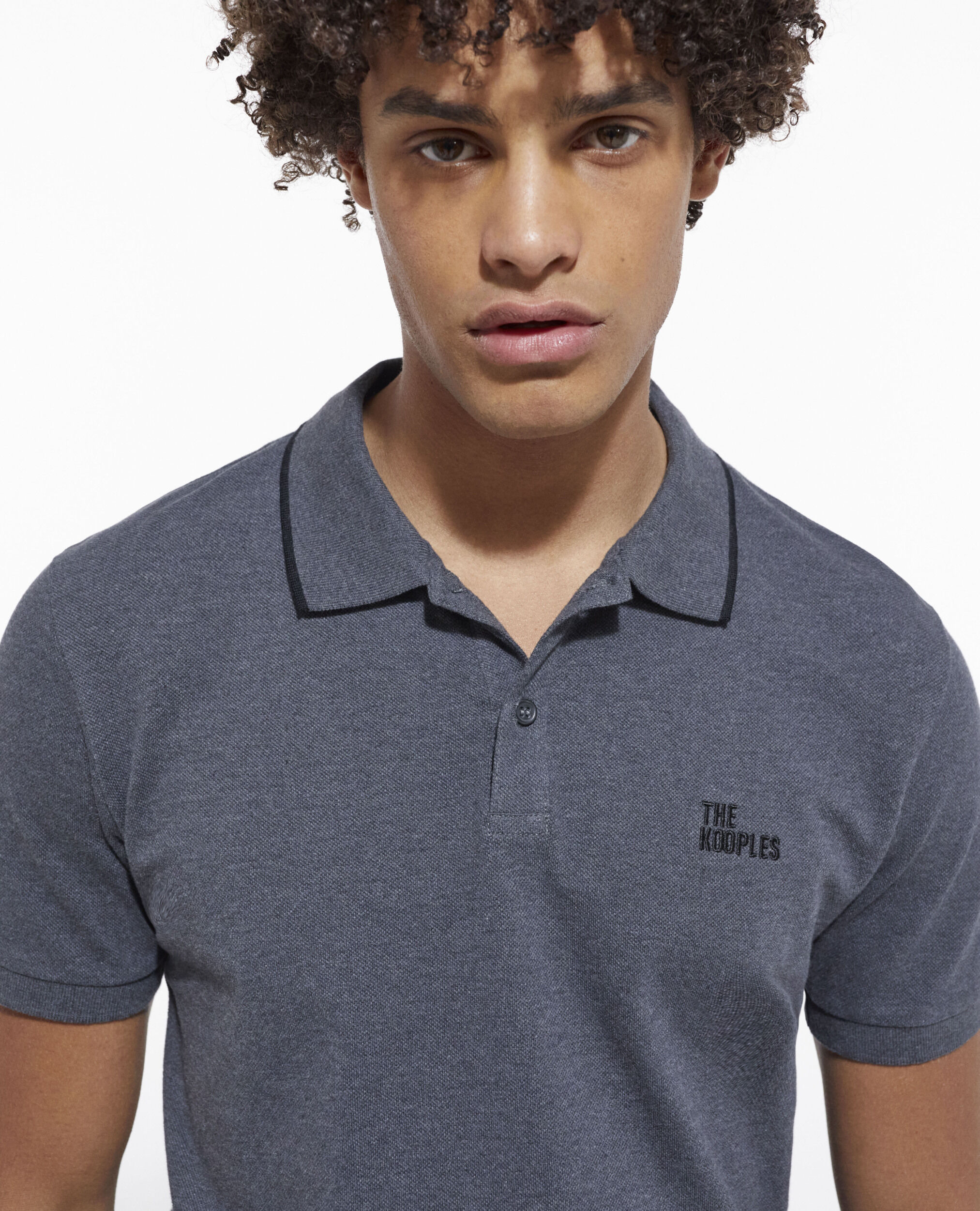 Poloshirt grau, ANTHRACITE MELANGE, hi-res image number null