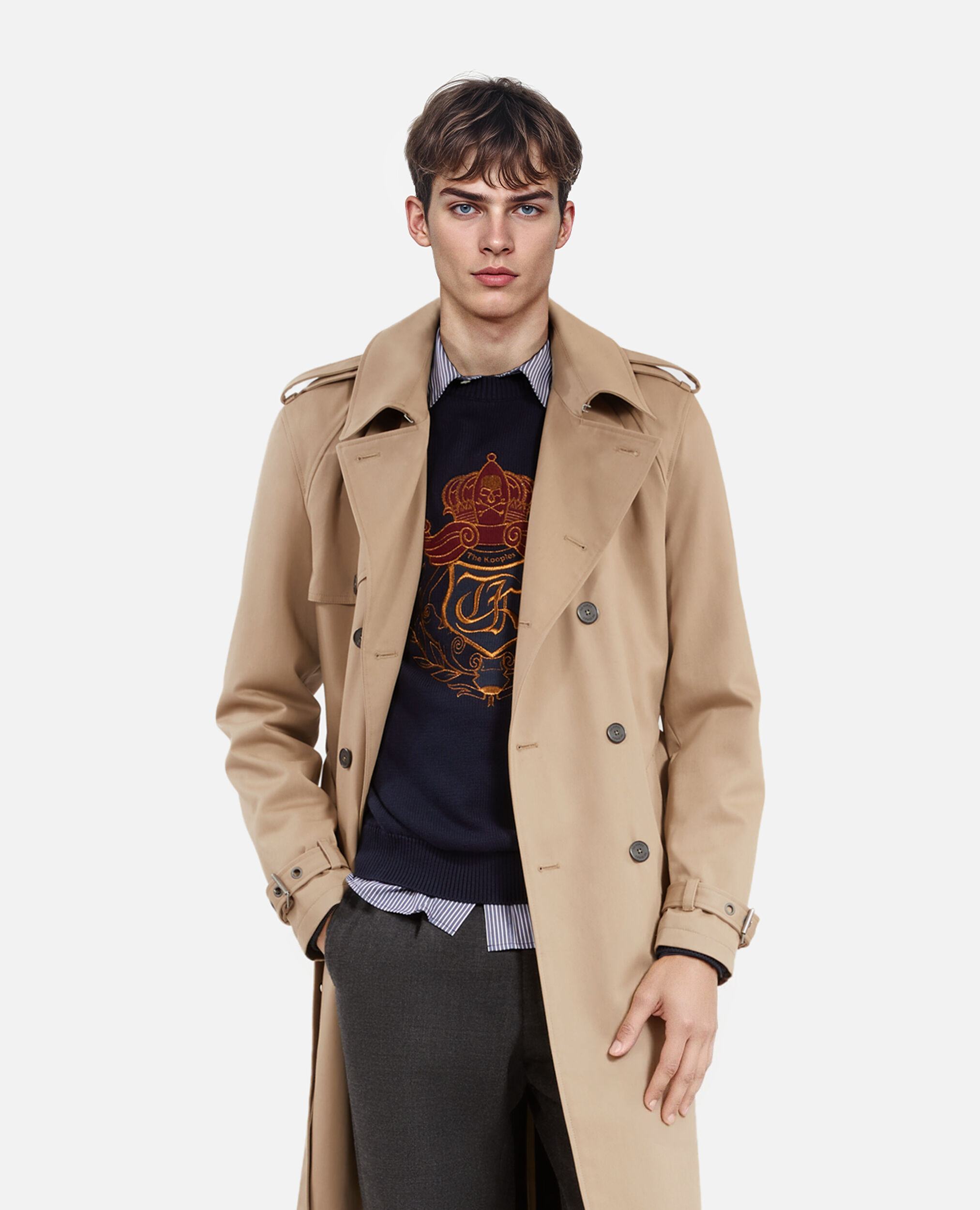 Long beige jacket online