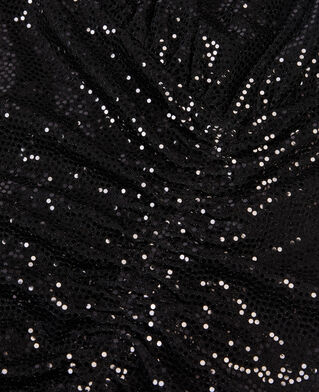 The Kooples FEMME BLACK robe courte à paillettes noire