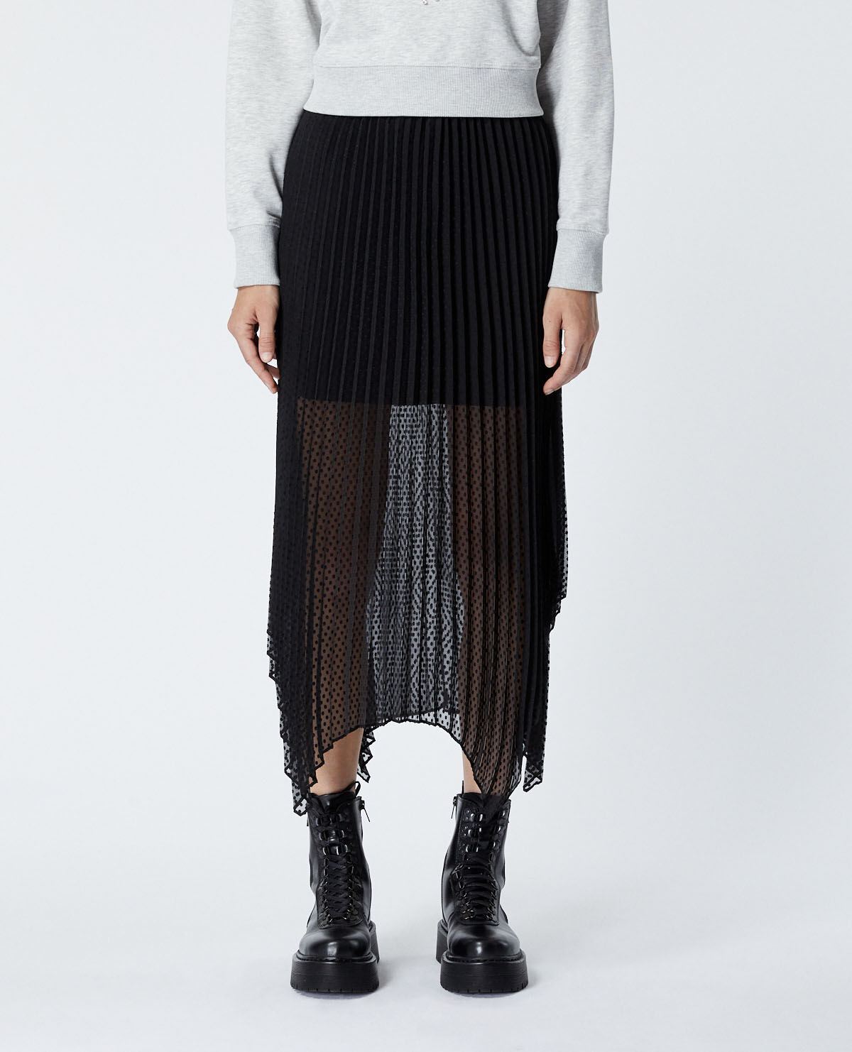 Jupe longue plissée the kooples top