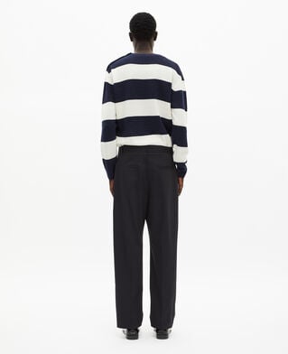 The Kooples HOMME BLACK pantalon à pinces noir