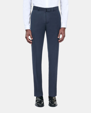 The Kooples HOMME NAVY pantalon de costume en laine bleu marine
