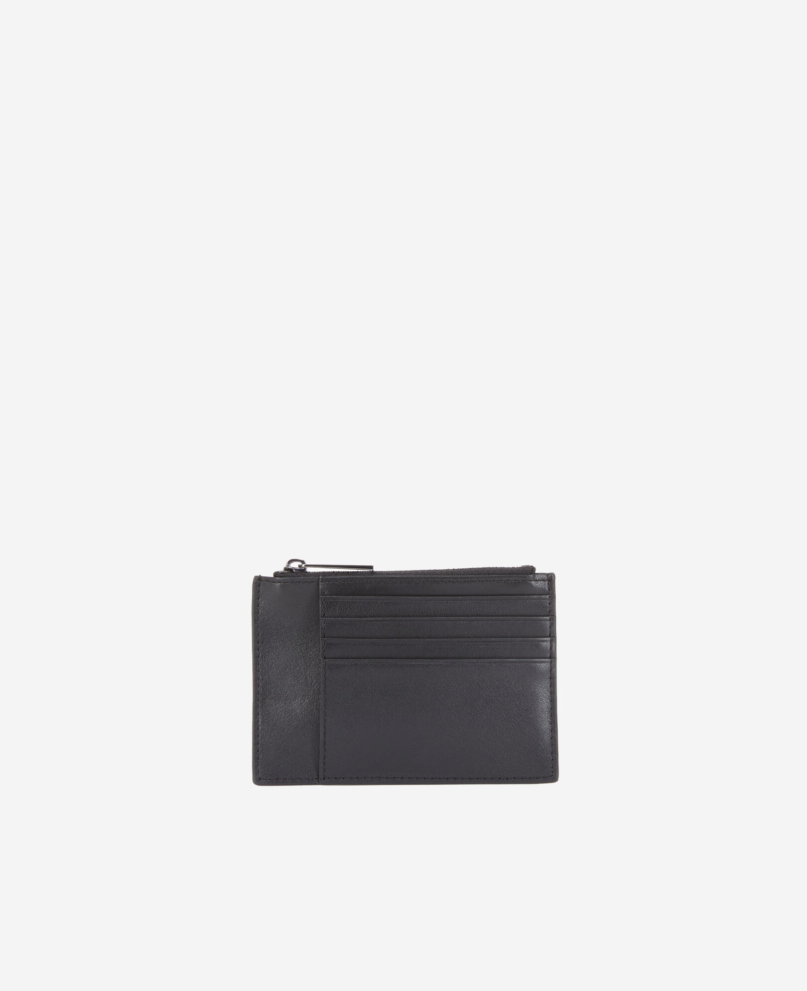 The Kooples MEN BLACK black leather wallet with logo