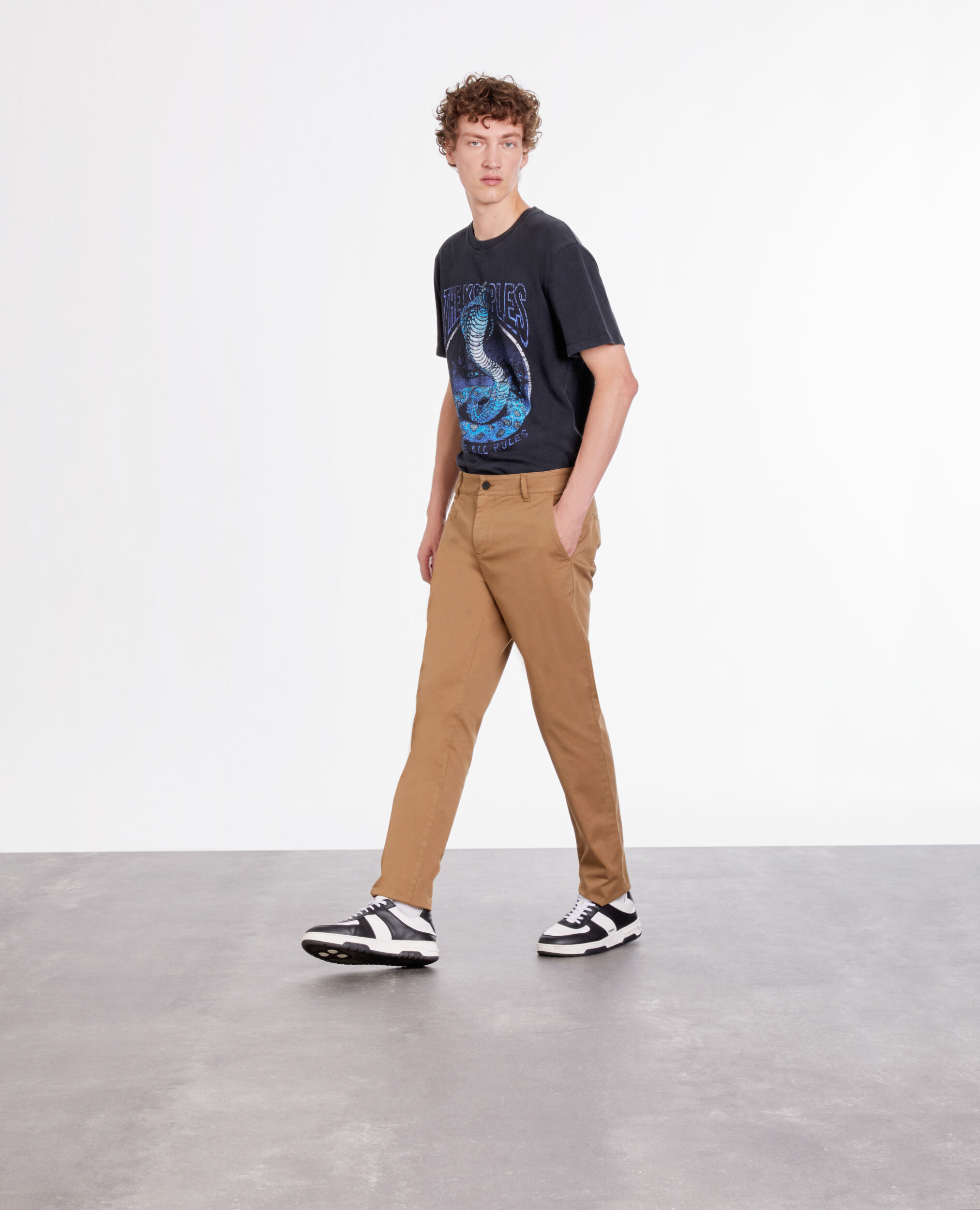 Beige Chinohose, CAMEL, hi-res image number null
