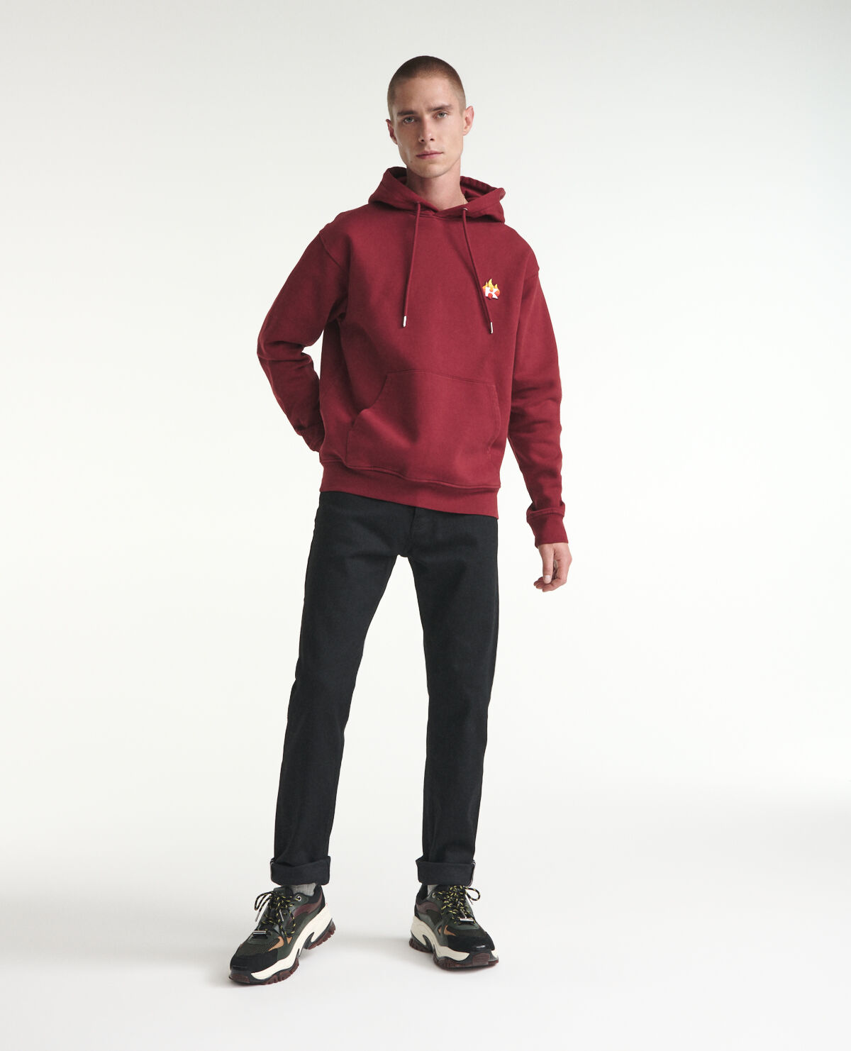 Adidas originals hotsell embroidered overhead hoodie