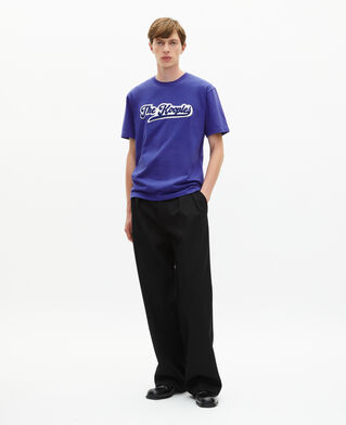 The Kooples H SPECTRUM BLUE t-shirt with blue patch
