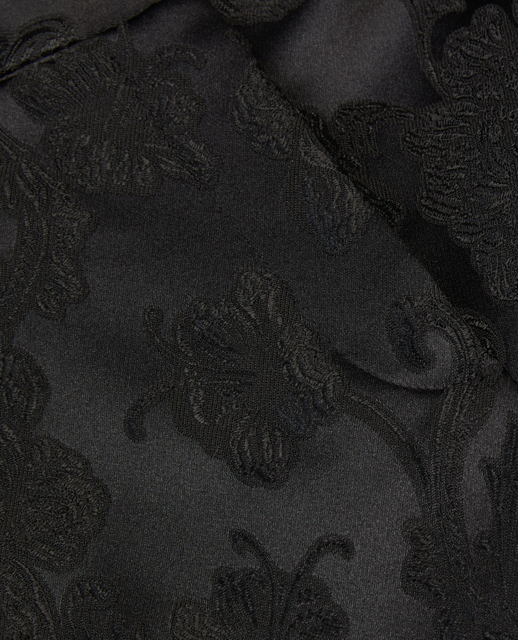 Pantalon tailleur fleuri noir, BLACK, hi-res image number null