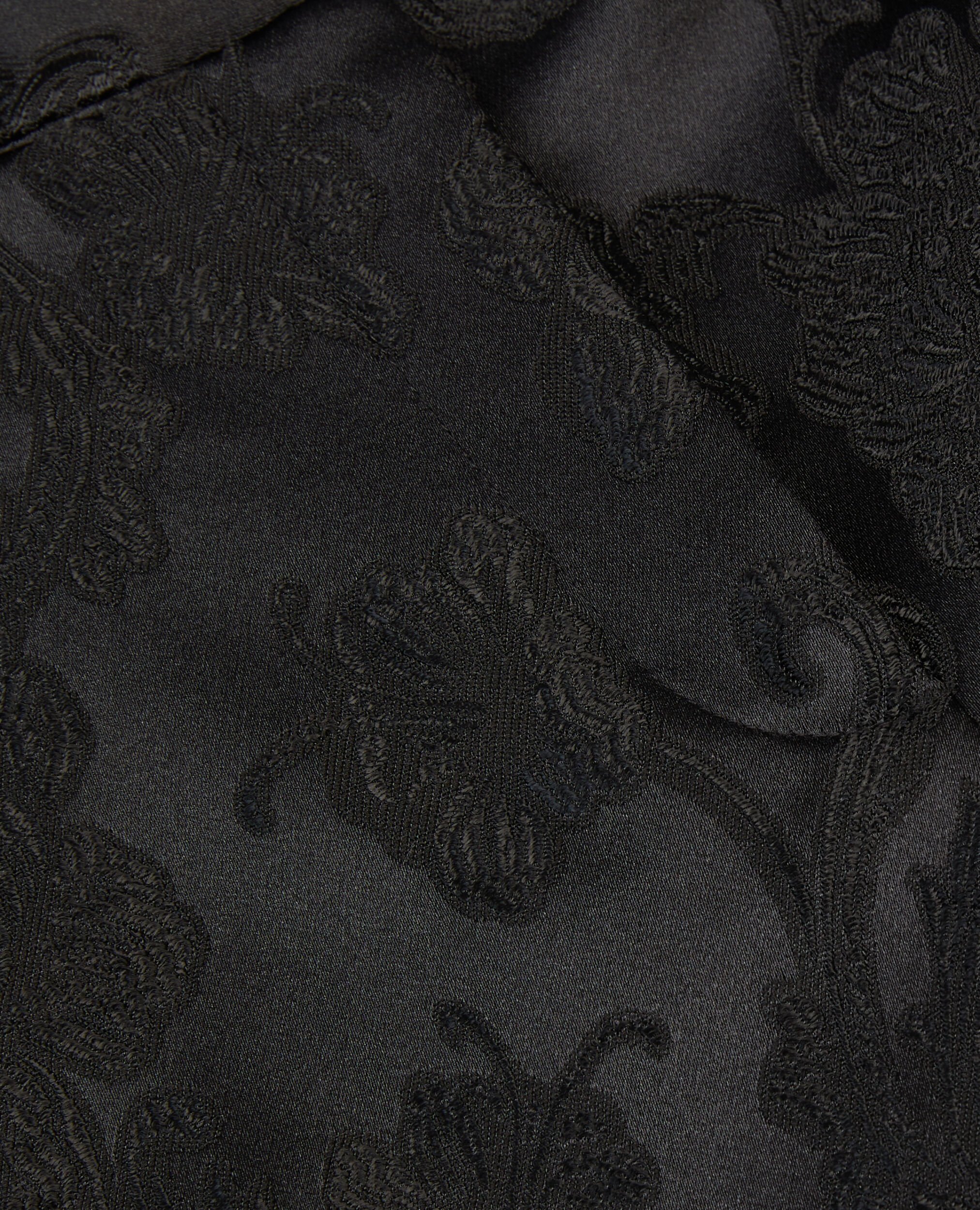 Pantalon tailleur fleuri noir, BLACK, hi-res image number null