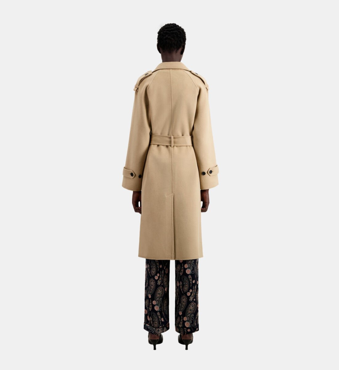 Manteau long sales beige
