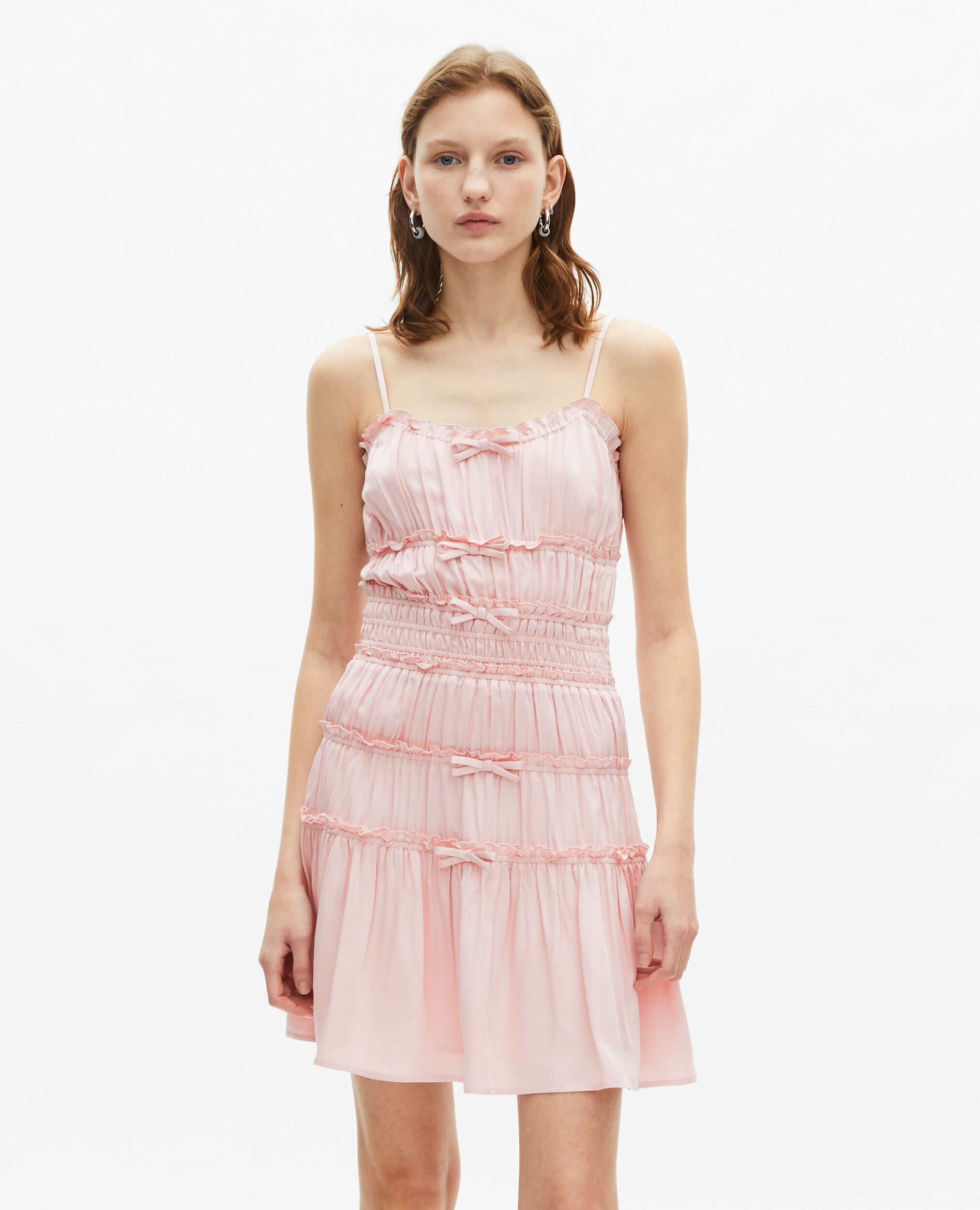 Short dress with lilac bows, LILA, hi-res image number null