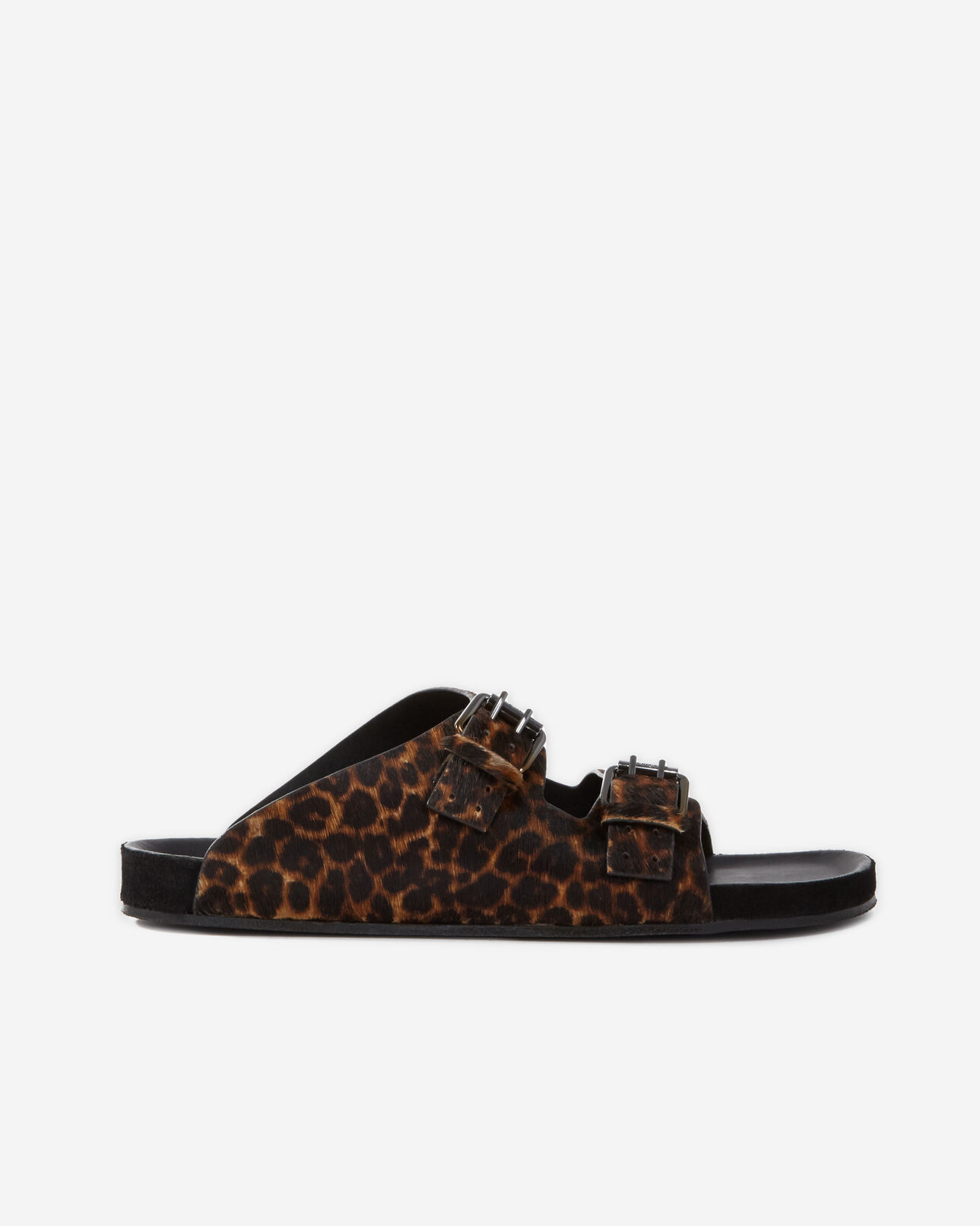 The Kooples MEN LEOPARD leopard print sandals