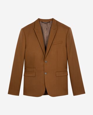 The Kooples MEN TABACCO brown wool suit jacket