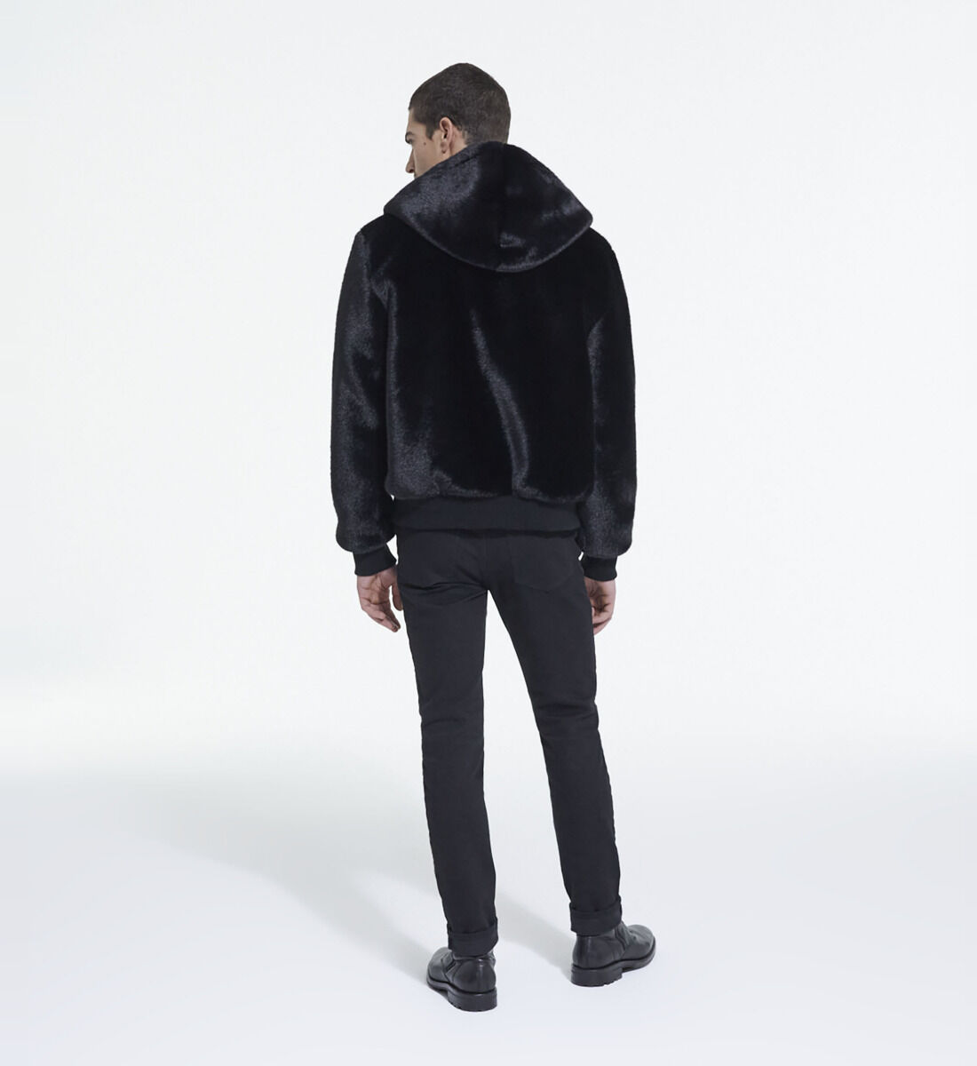 Manteau fausse deals fourrure capuche