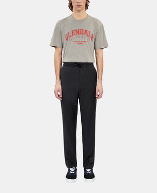 The Kooples HERREN DARK NAVY marineblaue hose aus wolle