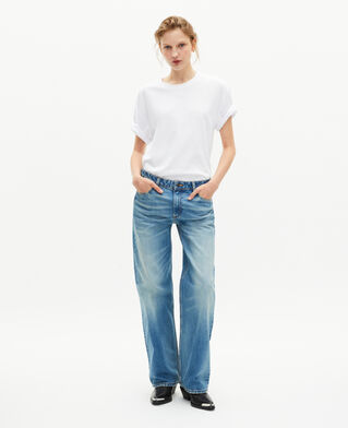 The Kooples HOMME WHITE t-shirt droit uni blanc