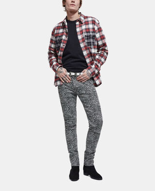 The Kooples HOMME RED surchemise col classique à carreaux