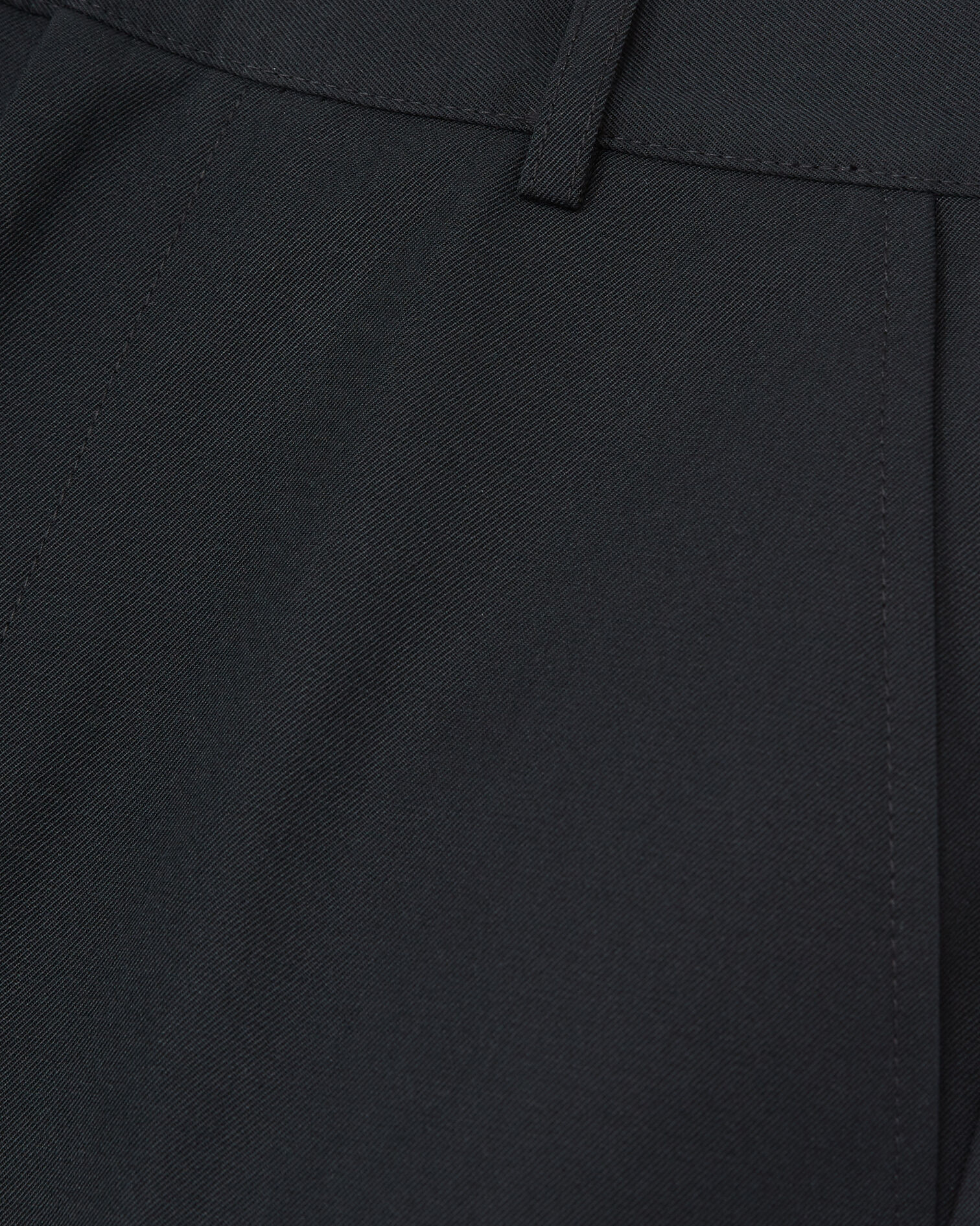 Black wool blend cargo pants, BLACK, hi-res image number null