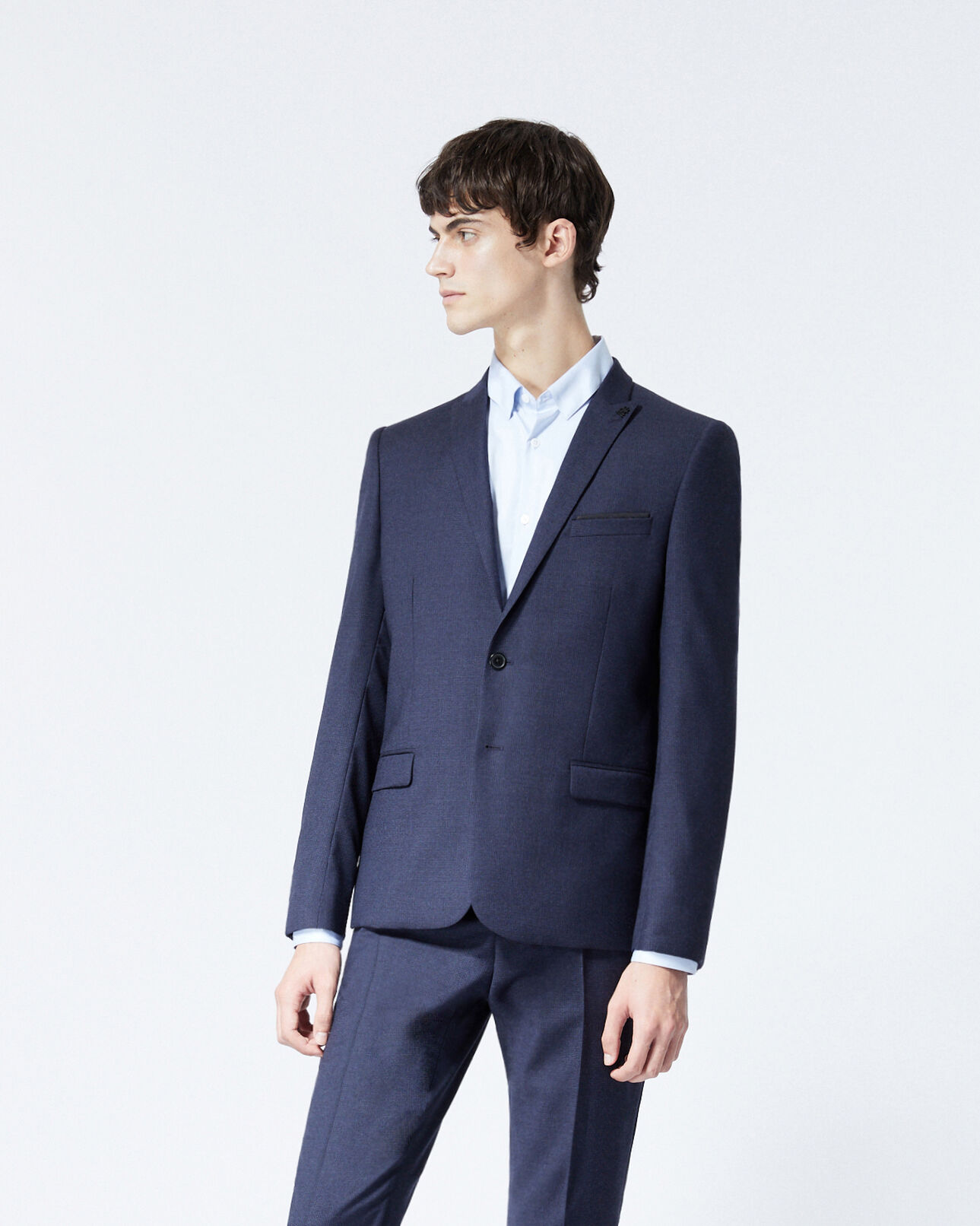 The Kooples MEN NAVY navy blue formal jacket with motif