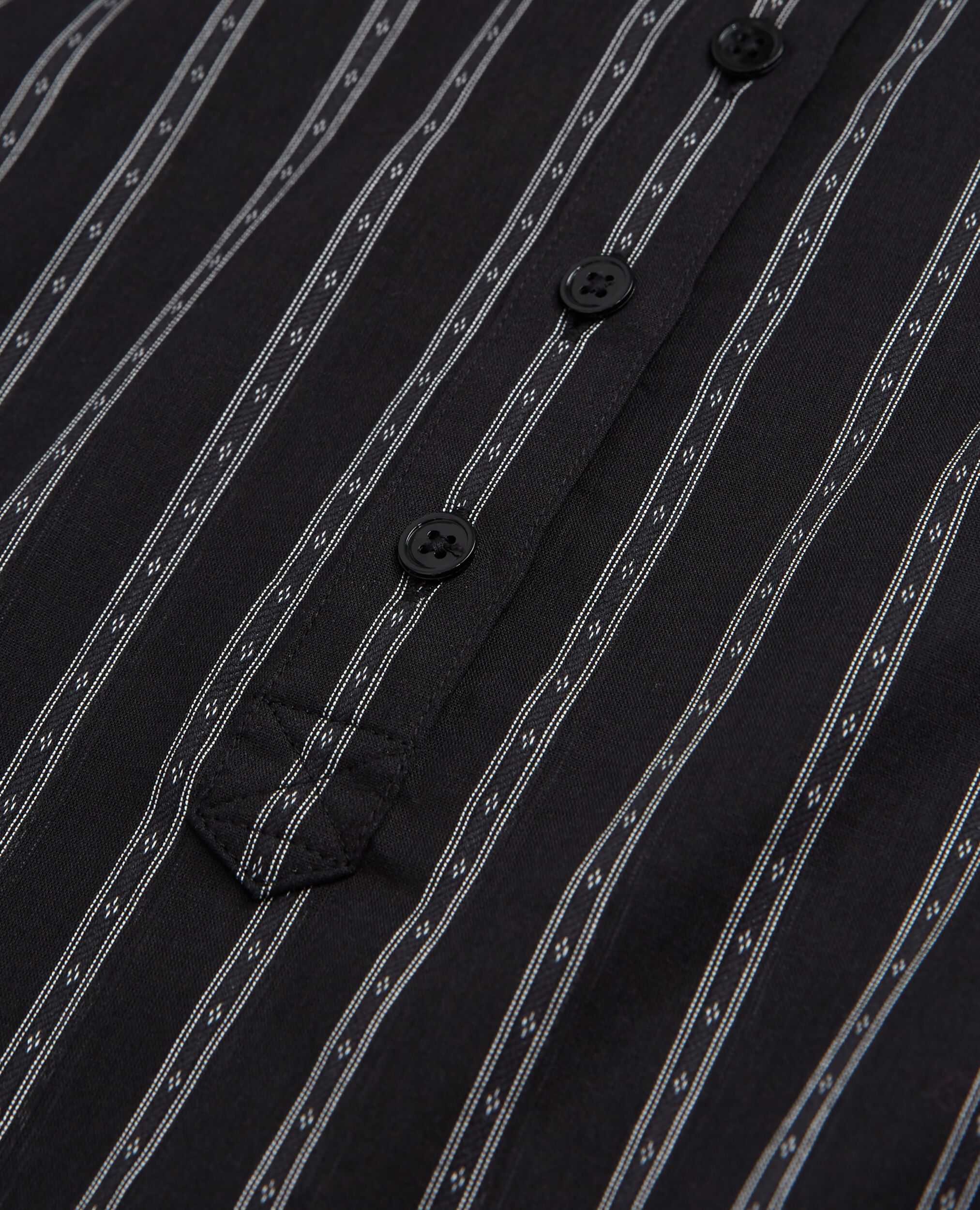 Black striped shirt, BLACK, hi-res image number null
