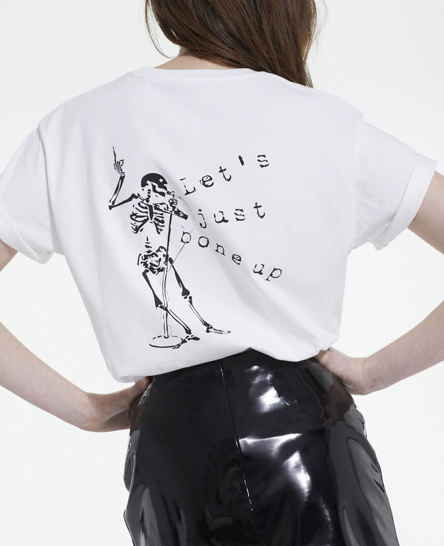 t-shirt sérigraphié blanc