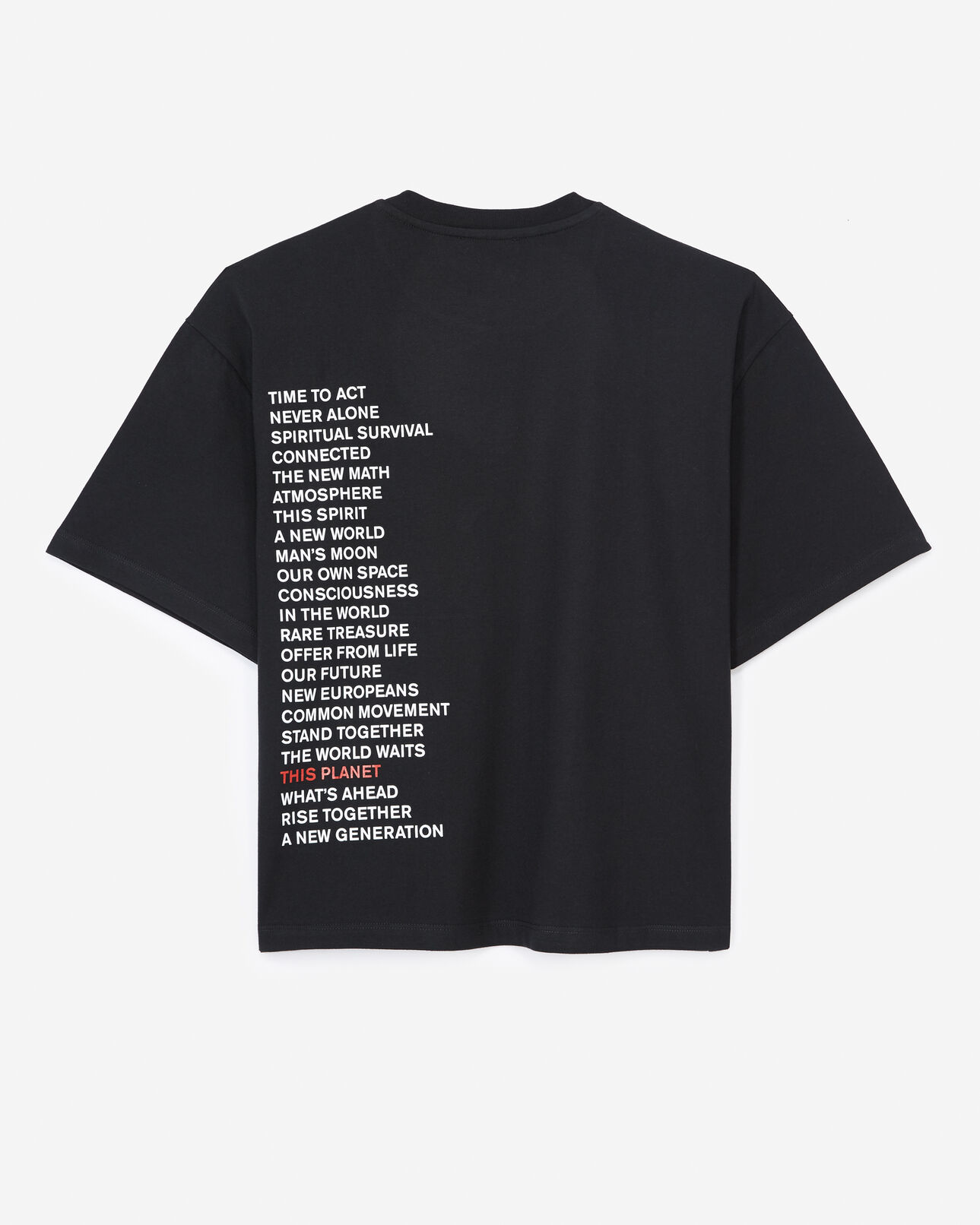 The Kooples DAMEN BLACK baumwoll-t-shirt schwarze stickerei brust