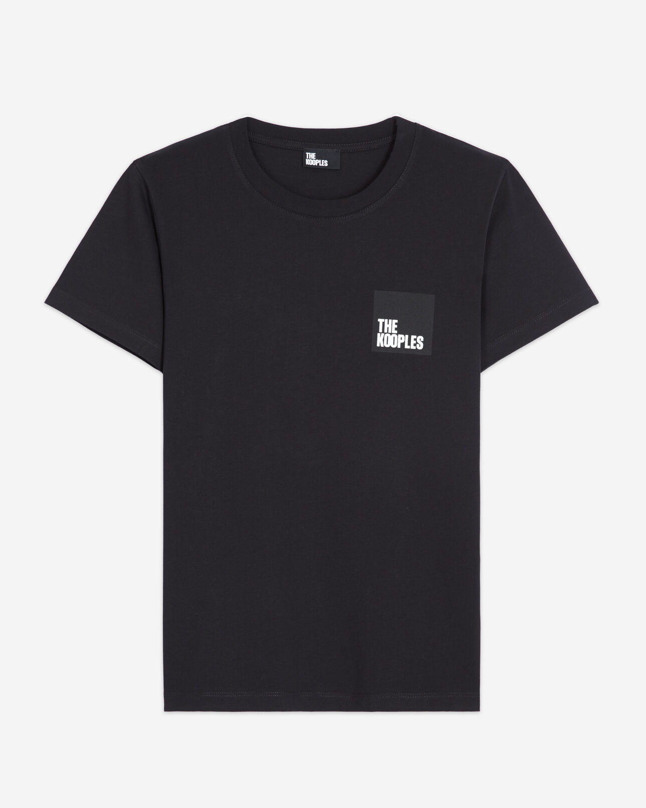 The Kooples WOMEN BLACK black cotton t-shirt