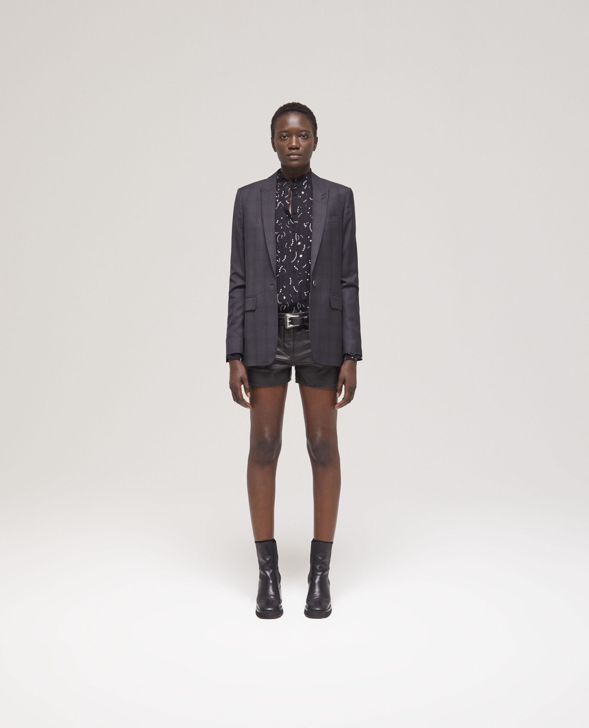 Check suit jacket, BLACK, hi-res image number null