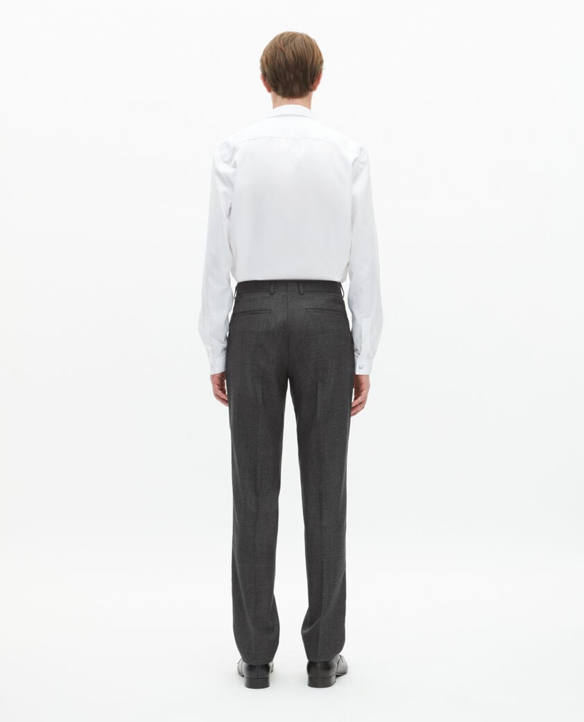 The Kooples HOMBRE GREY pantalón de traje recto de lana gris