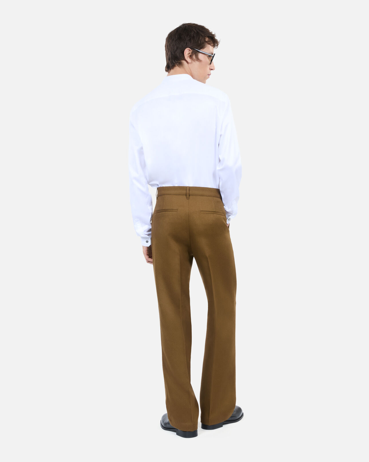 The Kooples HOMME KAKI pantalon en laine kaki