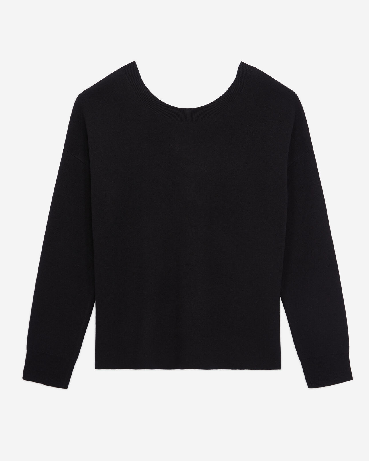 The Kooples FEMME BLACK pull avec boutonnage dans le dos