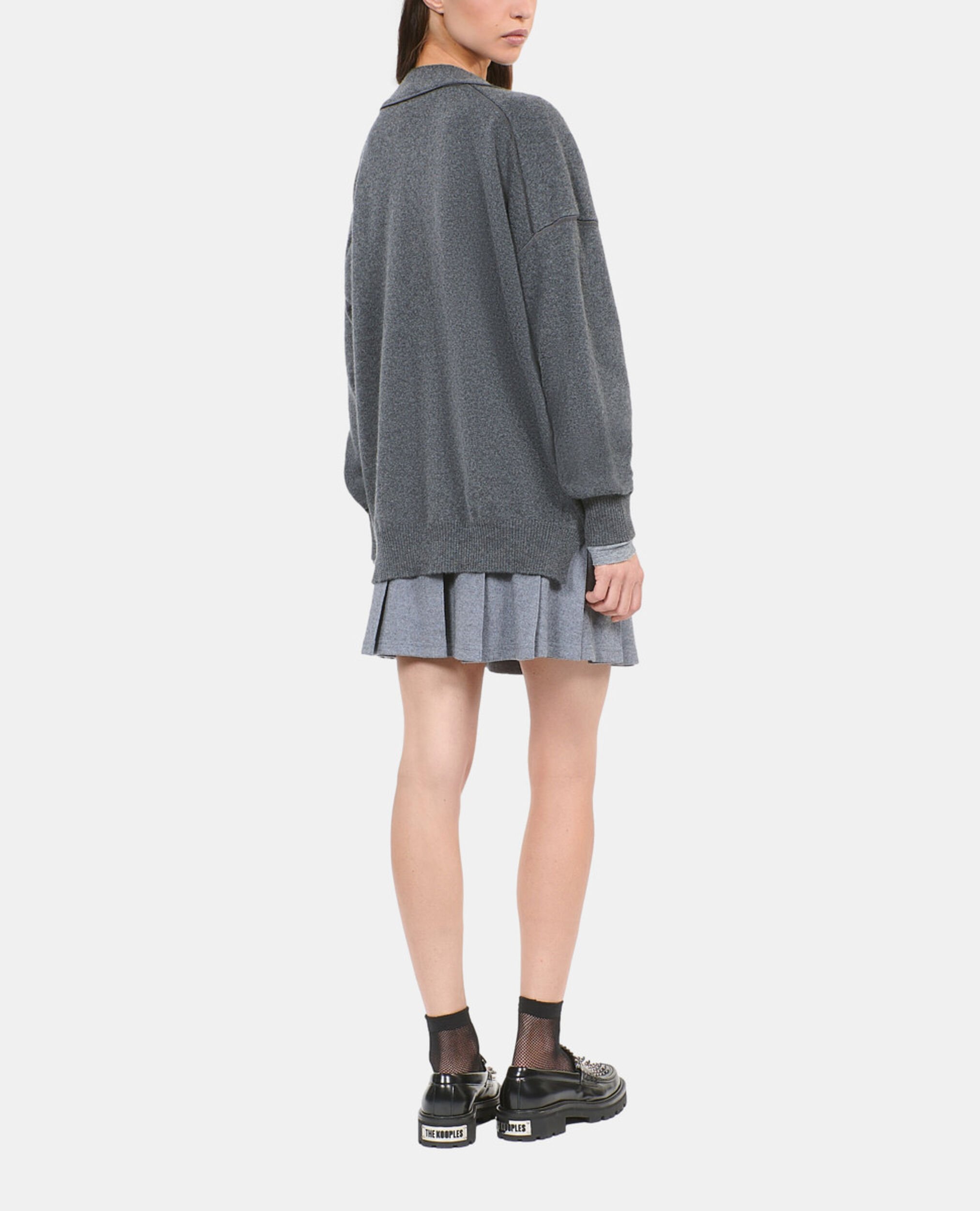 Cardigan en cachemire gris, ANTHRACITE MELANGE, hi-res image number null